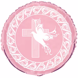 Unique Party Dove Cross Communion Foil Balloon