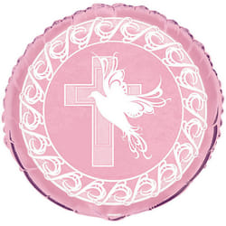 Unique Party Dove Cross Communion Foil Balloon