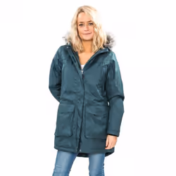 Trespass Womens/Ladies Thundery Waterproof Jacket - XXS, Teal/Silver Grey