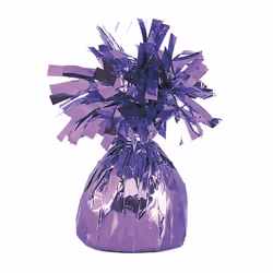 Unique Party Foil Tassels Balloon Weights (Pack Of 6) - One Size, Lavender