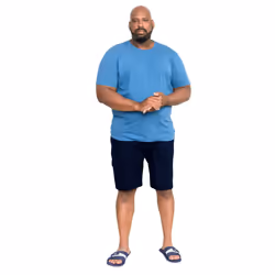 Duke Mens D555 John Kingsize Lightweight Cotton Cargo Shorts - 8XL, Navy