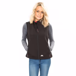Trespass Womens/Ladies Norma Softshell Sleeveless Gilet - XXS, Black