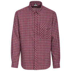 Trespass Mens Snyper Check Shirt - XXS, Red Check