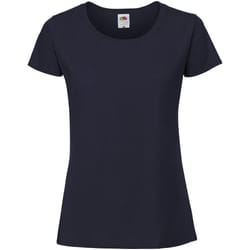 Fruit Of The Loom Womens/Ladies Fit Ringspun Premium Tshirt - L UK, Deep Navy