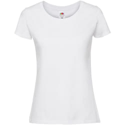 Fruit Of The Loom Womens/Ladies Fit Ringspun Premium Tshirt - XL UK, White