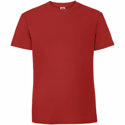 Fruit Of The Loom Mens Ringspun Premium Tshirt - 2XL UK, Red
