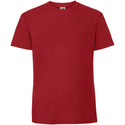 Fruit Of The Loom Mens Ringspun Premium Tshirt - 2XL UK, Red