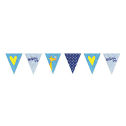 Amscan On Your Christening Day Blue Pennant Banner