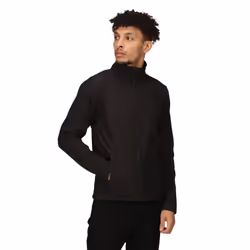 Regatta Reid Mens Softshell Wind Resistant Water Repellent Jacket - 2XL UK, Black