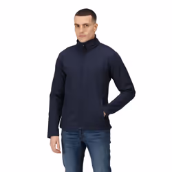Regatta Reid Mens Softshell Wind Resistant Water Repellent Jacket - M UK, Navy