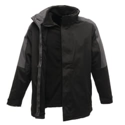 Regatta Mens Defender III 3-in-1 Waterproof Windproof Jacket / Performance Jacket - 2XL UK, Black/Seal Grey