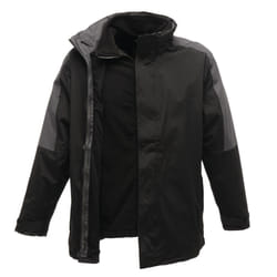 Regatta Mens Defender III 3-in-1 Waterproof Windproof Jacket / Performance Jacket - XL UK, Black/Seal Grey