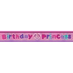 Amscan Birthday Princess Holographic Foil Banner