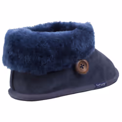 Cotswold Womens/Ladies Wotton Sheepskin Soft Leather Booties - 7 UK, Dark Blue