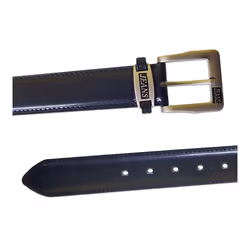 Duke Mens Kenny Bonded Leather Metal Buckle Belt - 42, Black