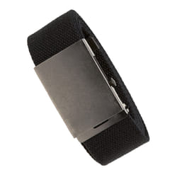Duke Mens Kingsize Edward Plain Webbing Belt - 2XL, Black