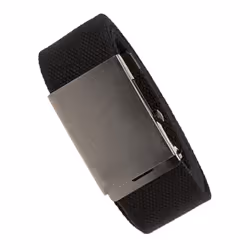 Duke Mens Kingsize Edward Plain Webbing Belt - 7XL, Black