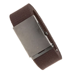 Duke Mens Kingsize Edward Plain Webbing Belt - 2XL, Brown