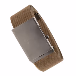 Duke Mens Kingsize Edward Plain Webbing Belt - 2XL, Khaki