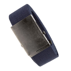 Duke Mens Kingsize Edward Plain Webbing Belt - 6XL, Navy