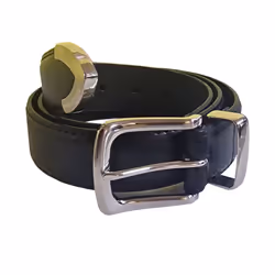 Duke Mens D555 Joseph Kingsize Metal Tipped Belt - 52, Black