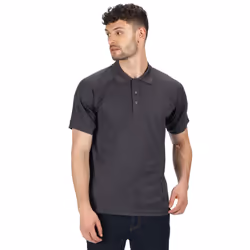 Regatta Professional Mens Coolweave Short Sleeve Polo Shirt - XL, Iron