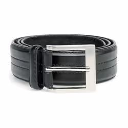Duke Mens D555 Harley Kingsize Four Line Stitched Belt - 64, Black