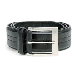 Duke Mens D555 Harley Kingsize Four Line Stitched Belt - 64, Black