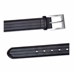 Duke Mens D555 Harley Kingsize Four Line Stitched Belt - 64, Black