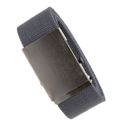 Duke Mens Kingsize Edward Plain Webbing Belt - 4XL, Charcoal
