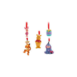 Au Winnie the Pooh Hanging Ornaments, Set of 5, Christmas Ornament,