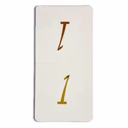 Table Numbers 1 to 30, Foldable freestanding Gold on White gloss card