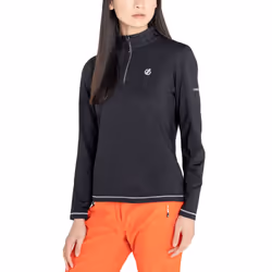 Dare 2B Womens Lowline 1/4 Zip  Stretch Pullover Midlayer Jumper - 10 UK, Black