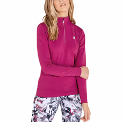 Dare 2B Womens Lowline 1/4 Zip  Stretch Pullover Midlayer Jumper - Pink - 20 UK, Pink