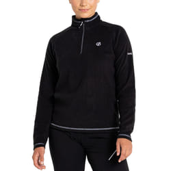 Dare 2B Womens Freeform Lightweight 1/4 Zip Pullover Fleece Jumper Sweater Top - 8, Black