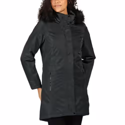 Regatta Womens Lexis Waterproof Insulated Fur Trimmed Hooded Parka Jacket Coat - 8, Grey