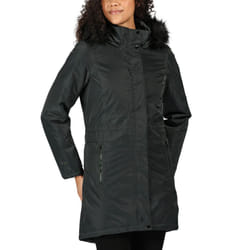 Regatta Womens Lexis Waterproof Insulated Fur Trimmed Hooded Parka Jacket Coat - 8, Grey