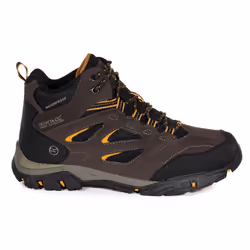 Regatta Holcombe Mid, Male, Adult, Black, Brown, Gold, Outdoor boots, Walking, Peat Inca Gold