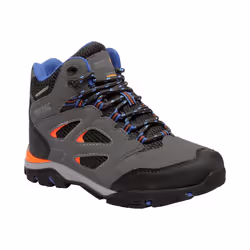 Regatta Childrens/Kids Holcombe IEP Junior Hiking Boots - 12 UK Child, Briar/Blaze Orange