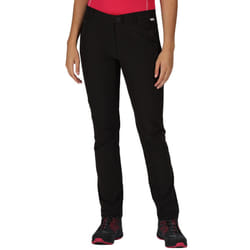 Regatta Womens Highton Stretch Outdoor Walking Hiking Trousers Pants - Black - 14 UK, Black