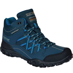 Regatta Kids Edgepoint Water Resistant Outdoor Walking Hiking Ankle Boots - 10K, Deep Space