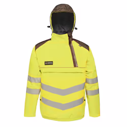 Regatta Mens Tactical Hi Vis Waterproof Reflective Overhead Bomber Jacket - XL, Yellow/Grey