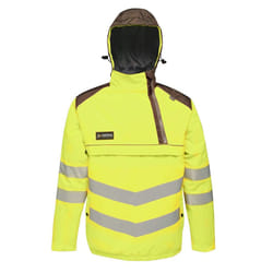 Regatta Mens Tactical Hi Vis Waterproof Reflective Overhead Bomber Jacket - XL, Yellow/Grey