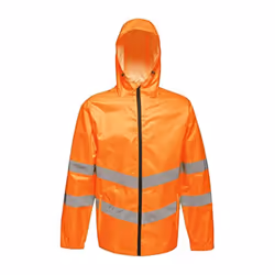 Regatta Unisex Hi Vis Pro Packaway Reflective Work Jacket - S, Orange