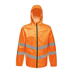 Regatta Unisex Hi Vis Pro Packaway Reflective Work Jacket - M, Orange