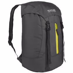 Regatta Great Outdoors Easypack Packaway Rucksack/Backpack (25 Litres) - One Size, Ebony/Neon Spring
