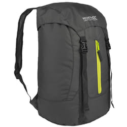 Regatta Great Outdoors Easypack Packaway Rucksack/Backpack (25 Litres) - One Size, Ebony/Neon Spring