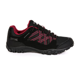 Regatta Womens/Ladies Edgepoint III Walking Shoes - 4 UK, Black/Beaujolais