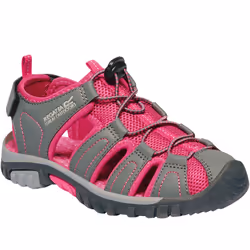 Regatta Kids Westshore Closed Toe Adjustable Walking Hiking Sandals - 9K UK, Granite Cabaret