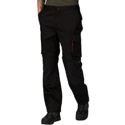 Regatta Professional Mens Heroic Multi Pockets Work Workwear Pants Trousers - 38, Black